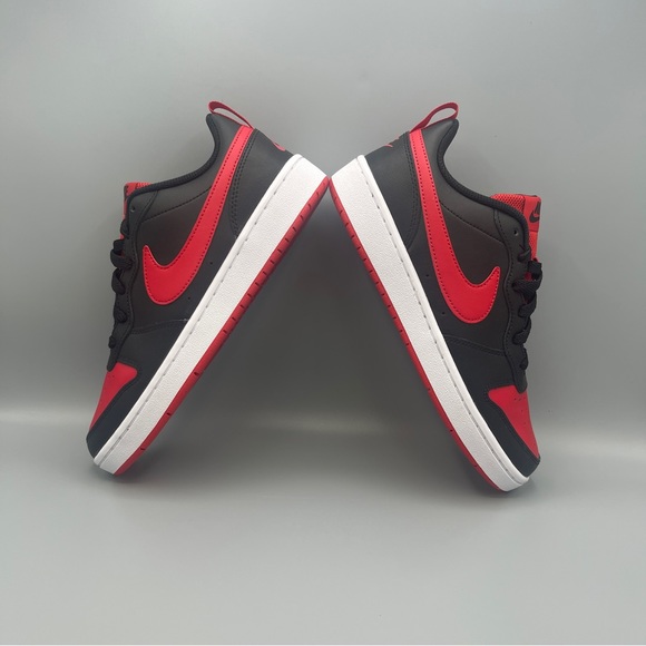Nike Court Borough Low 2 Big Girl' Shoes/color Black/White/University Red - Picture 10 of 17
